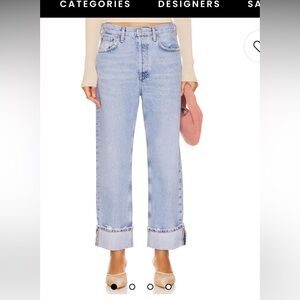 Invention wash, size 24 like new
Finished hem
Non stretch denim
Button fly